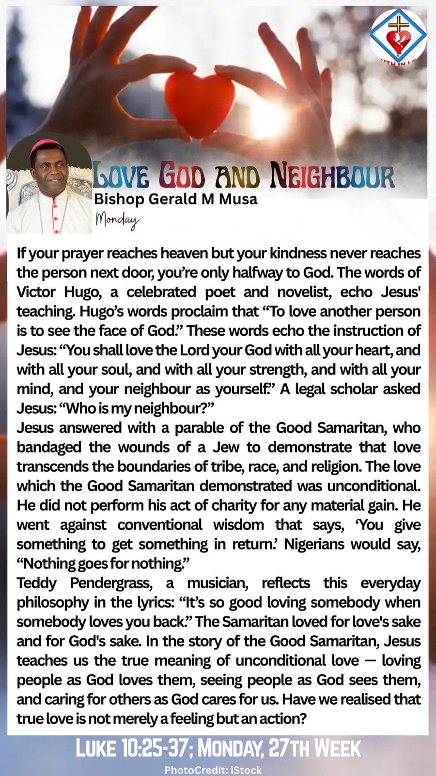 LOVE GOD AND NEIGHBOUR