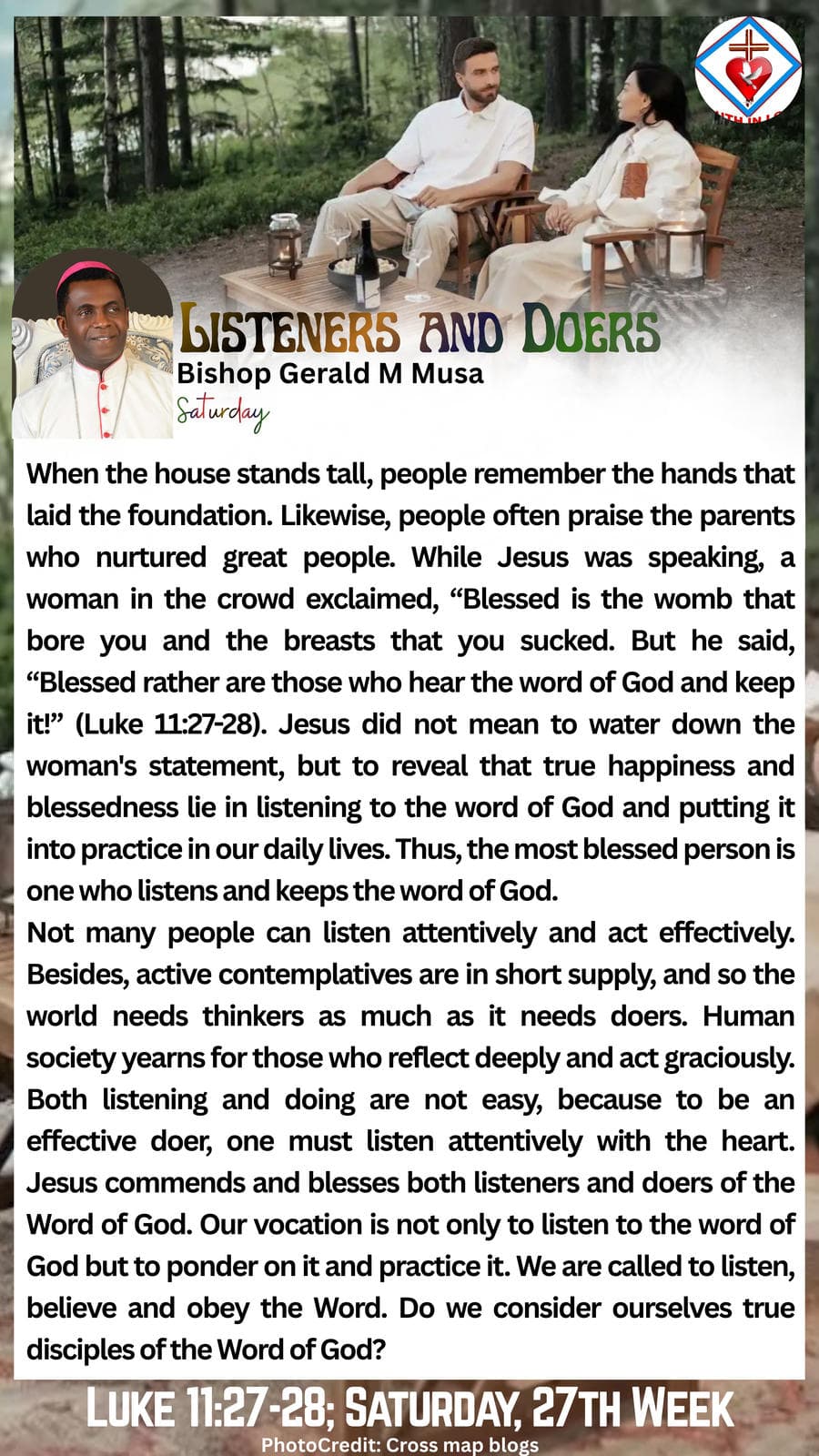 LISTENERS AND DOERS