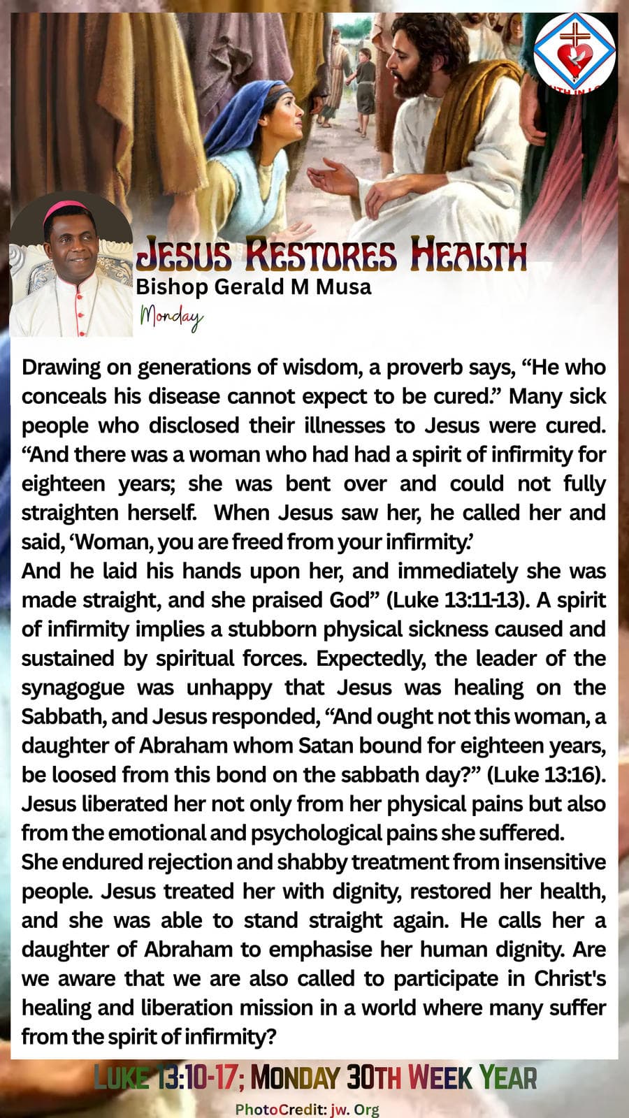 JESUS RESTORES HEALTH