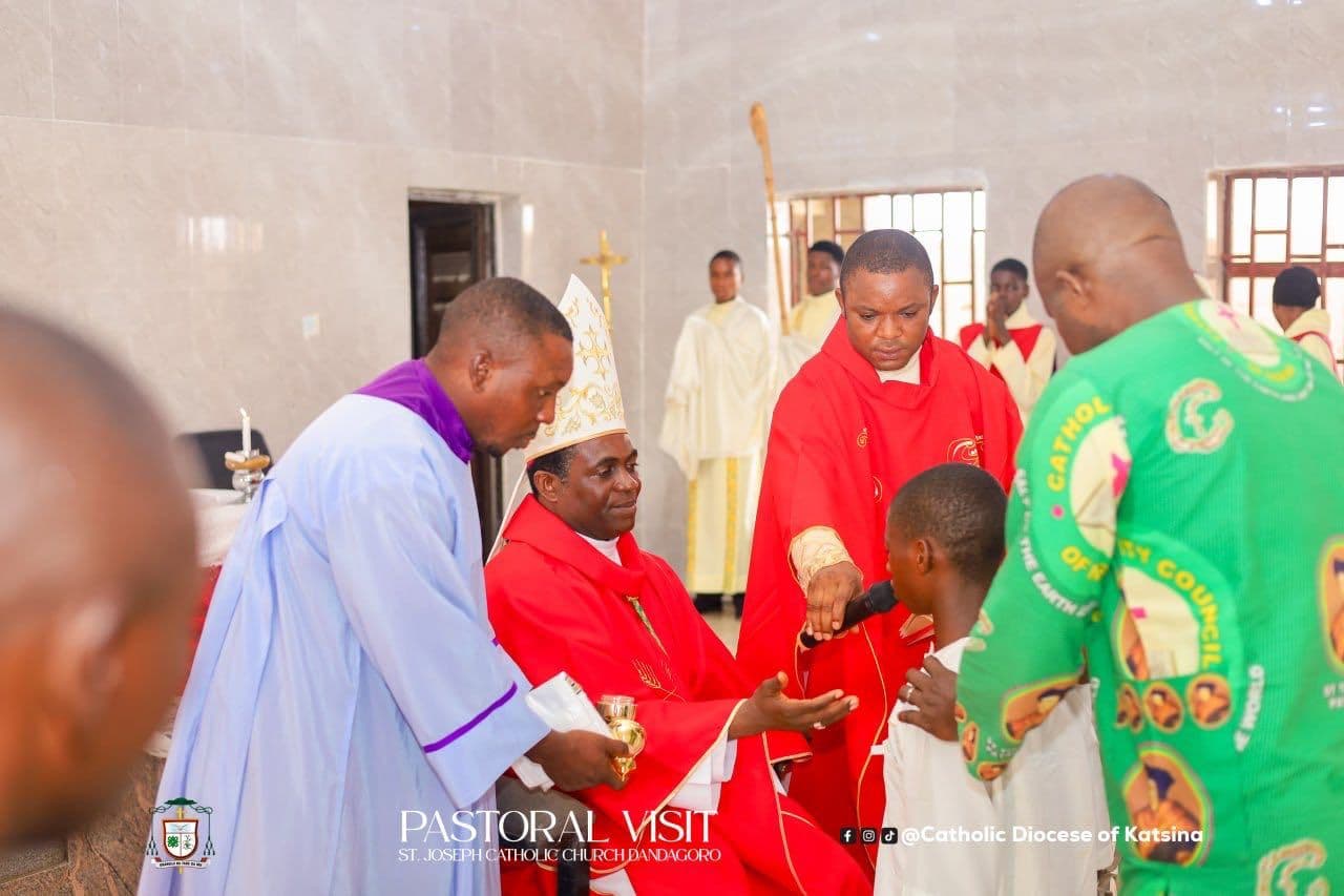 BISHOP GERALD FIRST PASTORAL VISIT TO ST. JAMES DANDAGORO