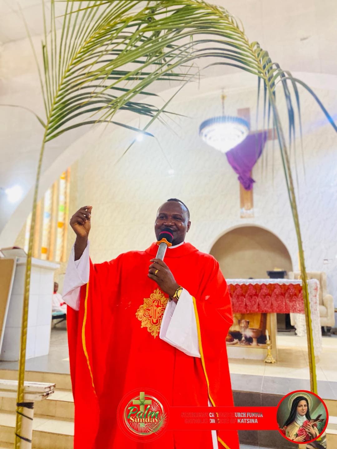 PALM SUNDAY CELEBRATION AT ST. THERESA’S FUNTUA.