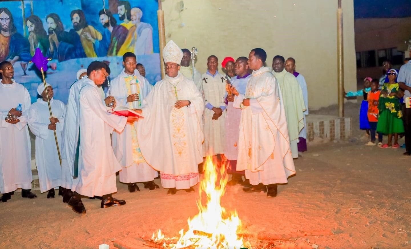EASTER VIGIL MASS HELD AT SAINT MARTIN'S DE PORRES CATHOLIC CATHEDRAL, KATSINA DIOCESE