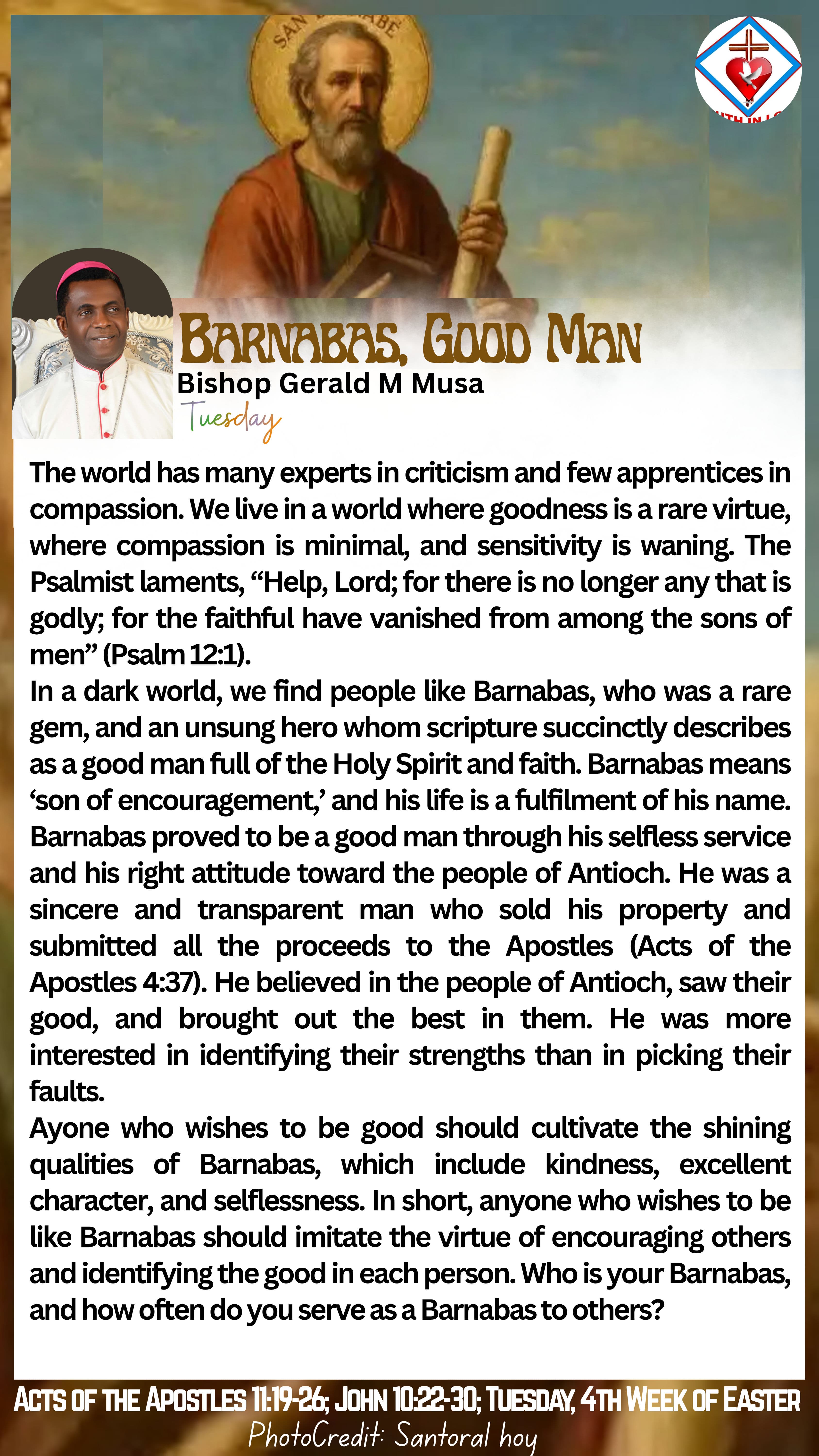 Barnabas, good man