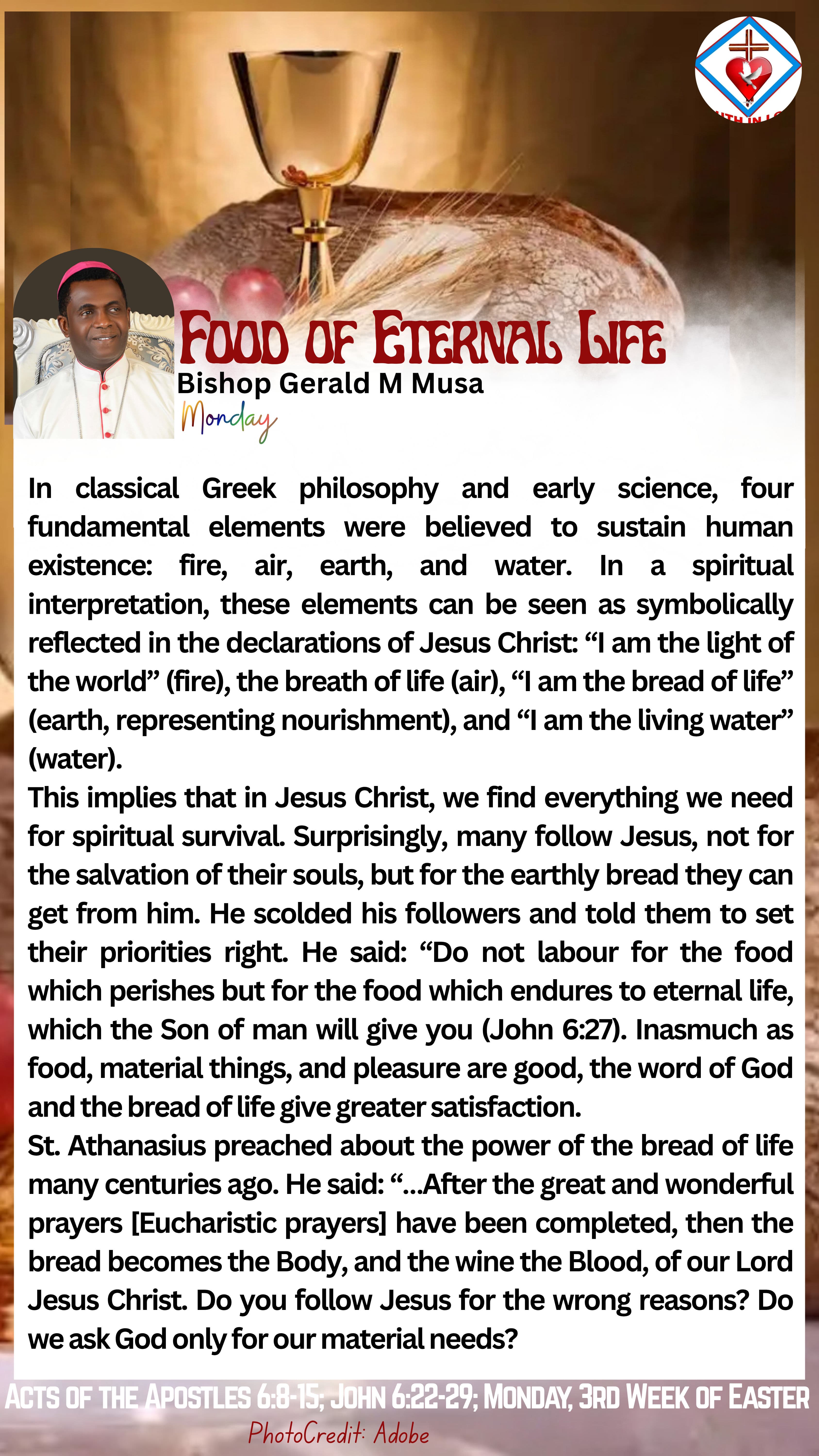 Food for eternal life